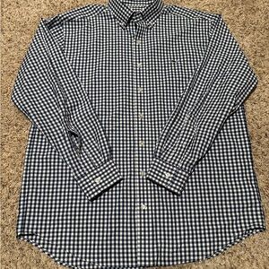 Vineyard Vines Navy and White Checkered Shirt